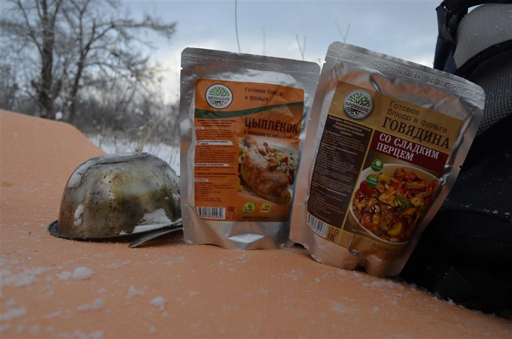 Еда в походе зимой